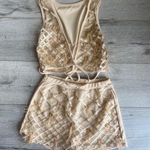 Cream Two Piece Set